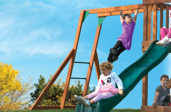The monkey bars will test children's strength, agility and hand-eye coordination.